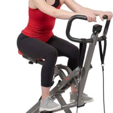 Row and ride squat trainer